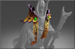 Dota 2 -> Item name: Mantle of the Gifted Jester -> Modification slot: Плечи